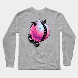 Evil Monster Pastel Goth Horror Art Long Sleeve T-Shirt